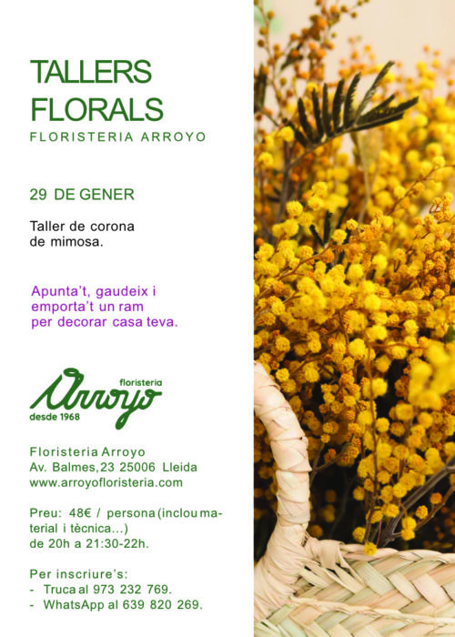 Tallers florals 2026 - 29 Gener Tallers florals 2026 - 29 Gener